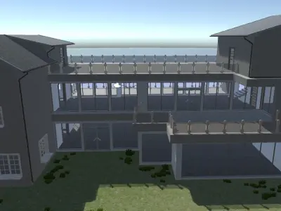 Modern Bungalow for Unity Free 3D model