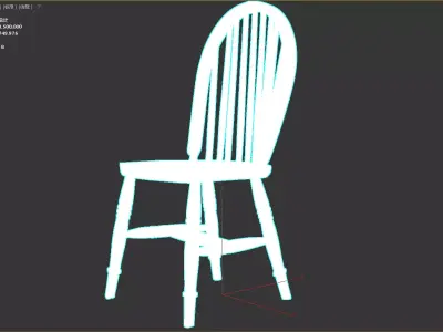 131- Chinese Style Scene - Free 3D Model of Chair 1 Free 3D model