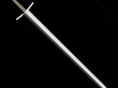 Simple Sword Set Low-poly 3D model