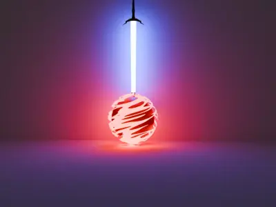 Energy Sword effects animation Free 3D model