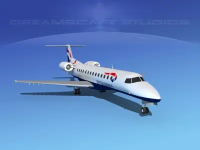Embraer ERJ-135 British Airways 3D model