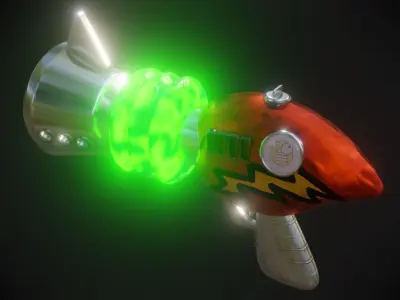 Neo Cortex Ray Gun - Crash Bandicoot Low-poly 3D model