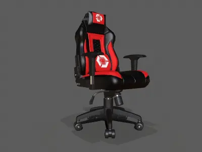 Gamer chair Free low-poly 3D model