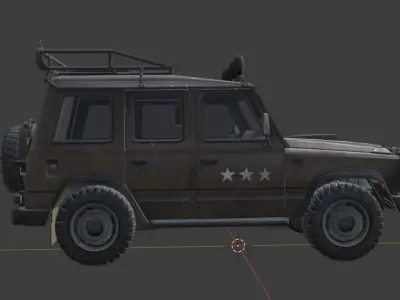 Offroad vehicle Low-poly 3D model Low-poly 3D model
