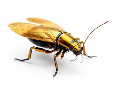 Golden Robo Beetle model pack Low-poly 3D model