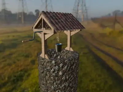 Old Stone Well Free 3D model