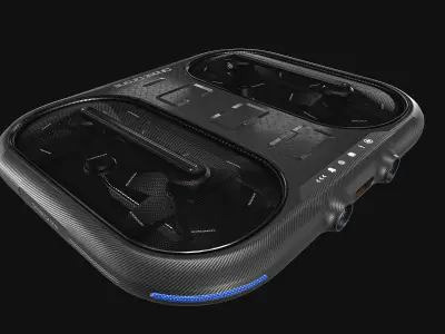 Small Military Drone Low-poly 3D model