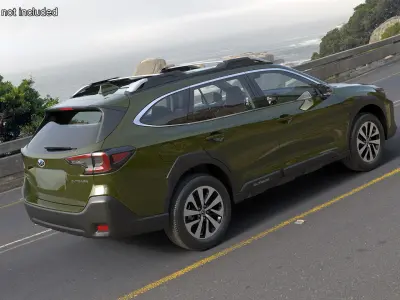 Subaru Outback 2025 Green 3D model