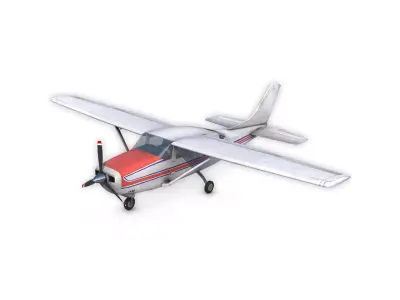 Cessna 206 Stationair Low-poly 3D model