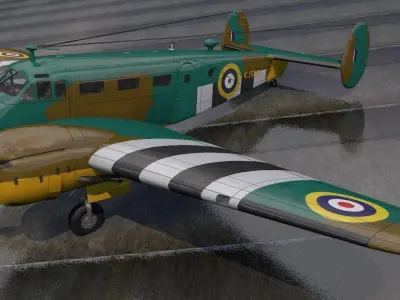 Beechcraft Model-18 C-45 Expeditor 3D model