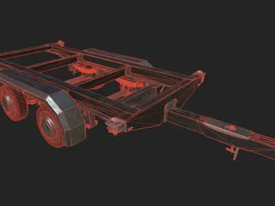 Car Trailer 3D model