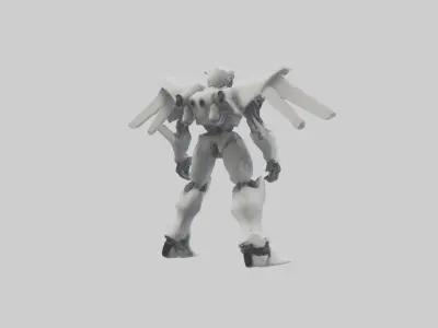 Robot version of a pilot model 3D model
