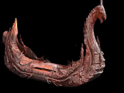 Underworld Ferry Boat small 3D model