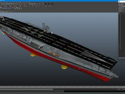 MITUBISHI A6M232 Low-poly 3D model