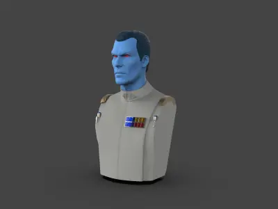 Grand Admiral Thrawn Bust 3D print model