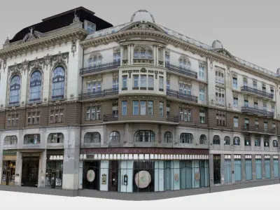 Rich Classical Building Low-poly 3D model