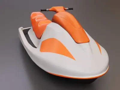 Ultra-realistic 3D Jet Ski - Perfect for Games and Animations 3D model