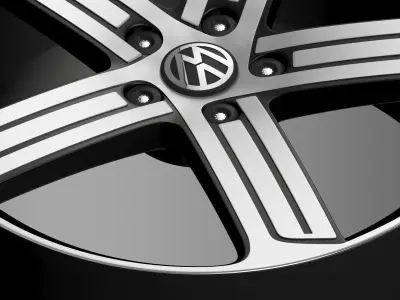 Volkswagen Golf R rim 3D model