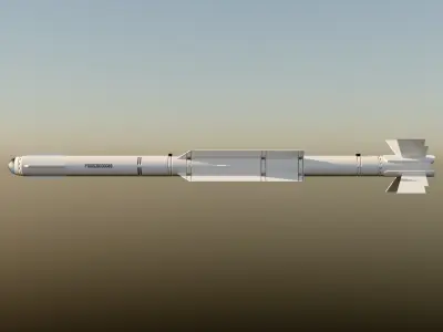 PL-10 Air to Air Missile Low-poly 3D model