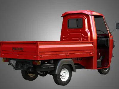 Piaggio Ape Xtra HT 300cc CNG Normal 3D model