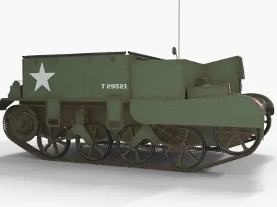 Universal Carrier Tank Low-poly 3D model