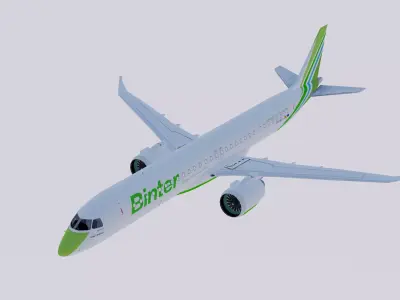 Embraer E-195 E-Jets E2 Binter 3D model
