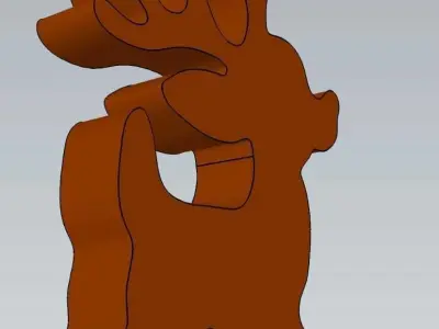 Wonderful Reindeer Home Decoration  And Toy 3D model