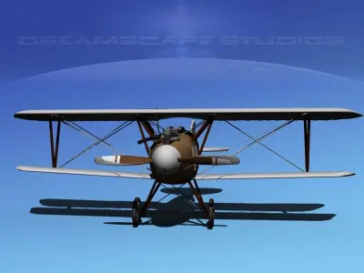 Albatross DIII WWI Fighter 3D model
