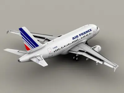 Airbus A318 Air France 3D model