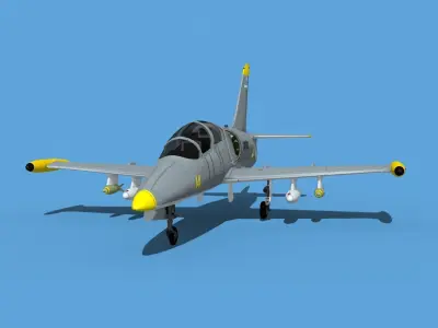 Aero Vodochody L-39C Albatross Uzbekistan 3D model