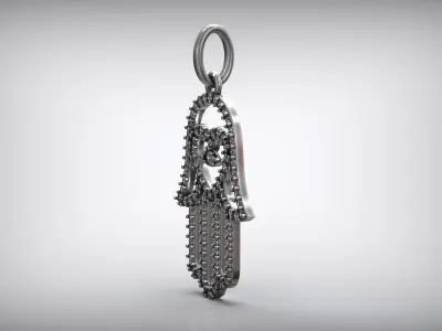 Hamsa Maghreb Amulet Fatima Hand Free 3D print model
