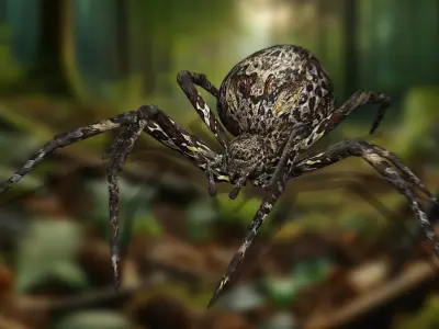 Arachnid Model The 3D Spider Masterpiece   Low-poly 3D model