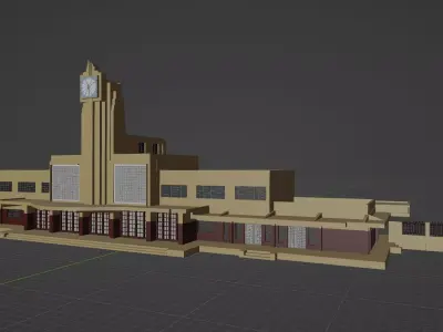 Estacao Ferroviaria Av Independencia Goiania Goias Brazil Free 3D model