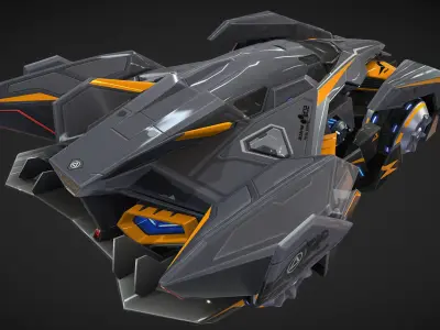 Sirius Race Car 3d Model 3D model