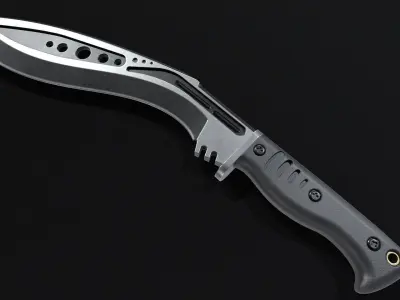 M48-kurki-Knife Low-poly 3D model