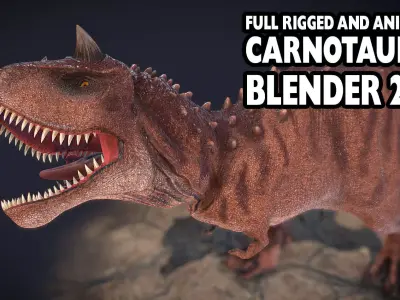 Carnotarus  Dinosaur 3D Model  3D model