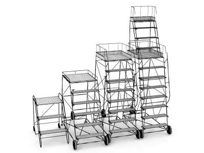 Airfield ladders HP 3D model