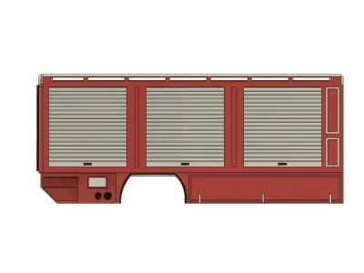 FEUERWEHR AUFBAU LKW TRUCK LASTWAGEN KAROSSERIE KABINE 3D print model