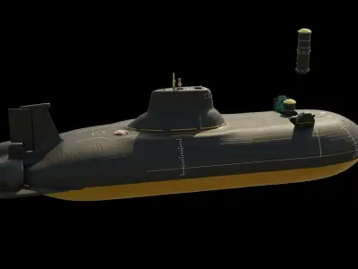 Party Animals Submarine 3D Model 3D model