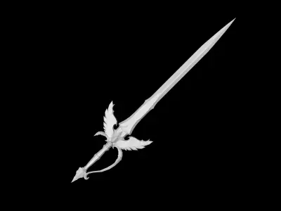 Regalia Sword Low-poly 3D model