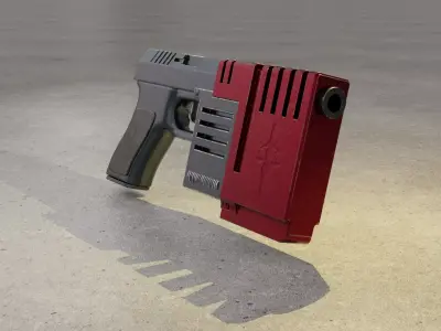 John Blade Gun from SiN 3D model