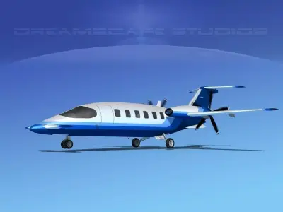 Piaggio Avanti P180 V19 3D model