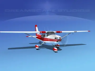 Cessna 172 Skyhawk 1967 V01 3D model