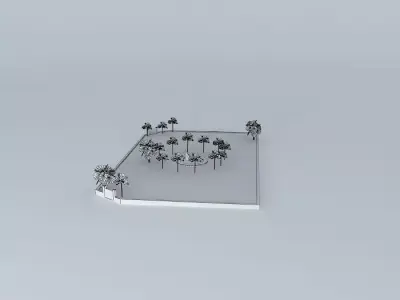 Parque Saint Jean de Vedas Free 3D model
