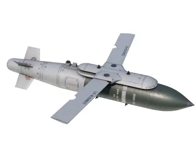 Chinese 250KG class LS-6 LS6 Glide Guided Bomb Low-poly 3D model