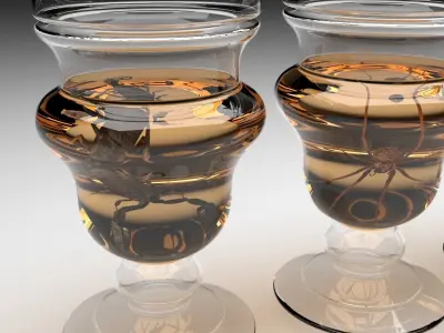 Vintage Insect Jars 3D model