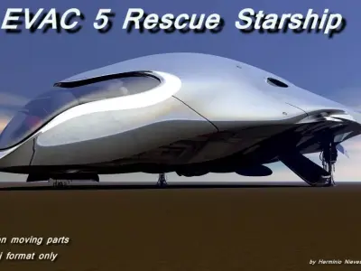 EVAC5 Rescue Starship 3D model