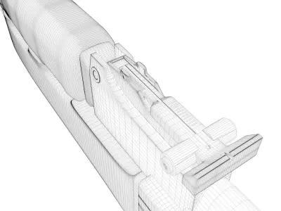 AK74 3D By Timvias Free 3D model