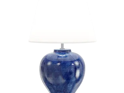  Eno Ceramic Kelantis Egypt Shade Lamp Model, Blue 