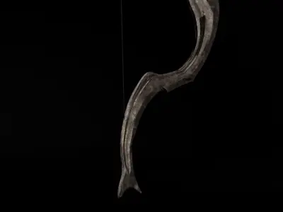 Old Bow and Arrow Free low-poly 3D model